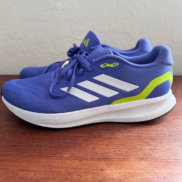 adidas Running Shoes Men's 10.5 Cobalt Blue Runfalcon 5 - Picture 6 of 10